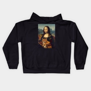 Mona Lisa painting Kids Hoodie